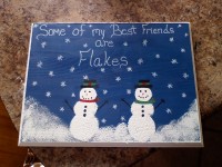 Snowman Plaque